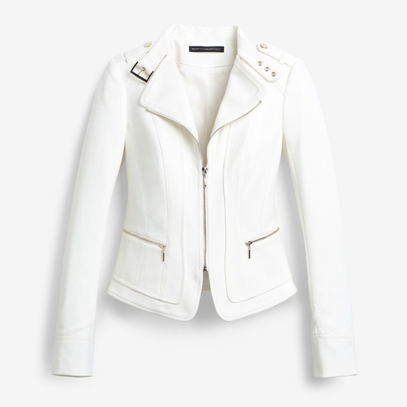 White House Black Market Jackets & Blazers - NWT WHBM Zip Front Moto Jacket